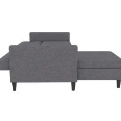 Hartford - 3-zits hoekslaapbank in grijs stof