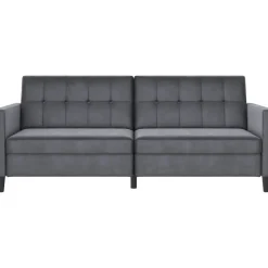 Hartford - 3-zits slaapbank in antraciet fluweel