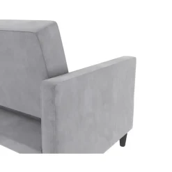 Hartford - 3-zits slaapbank in grijs fluweel