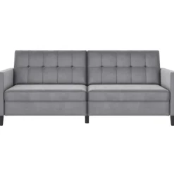 Hartford - 3-zits slaapbank in grijs fluweel