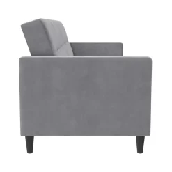 Hartford - 3-zits slaapbank in grijs fluweel