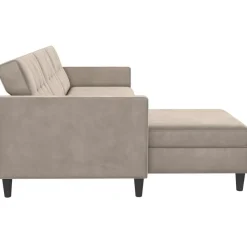 Hartford - 3-zits slaapbank in taupe fluweel