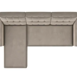 Hartford - 3-zits slaapbank in taupe fluweel