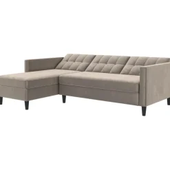 Hartford - 3-zits slaapbank in taupe fluweel