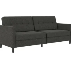 Hartford - 3-zits slaapbank in antraciet stof