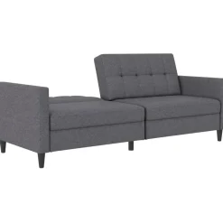 Hartford - 3-zits slaapbank in grijs stof