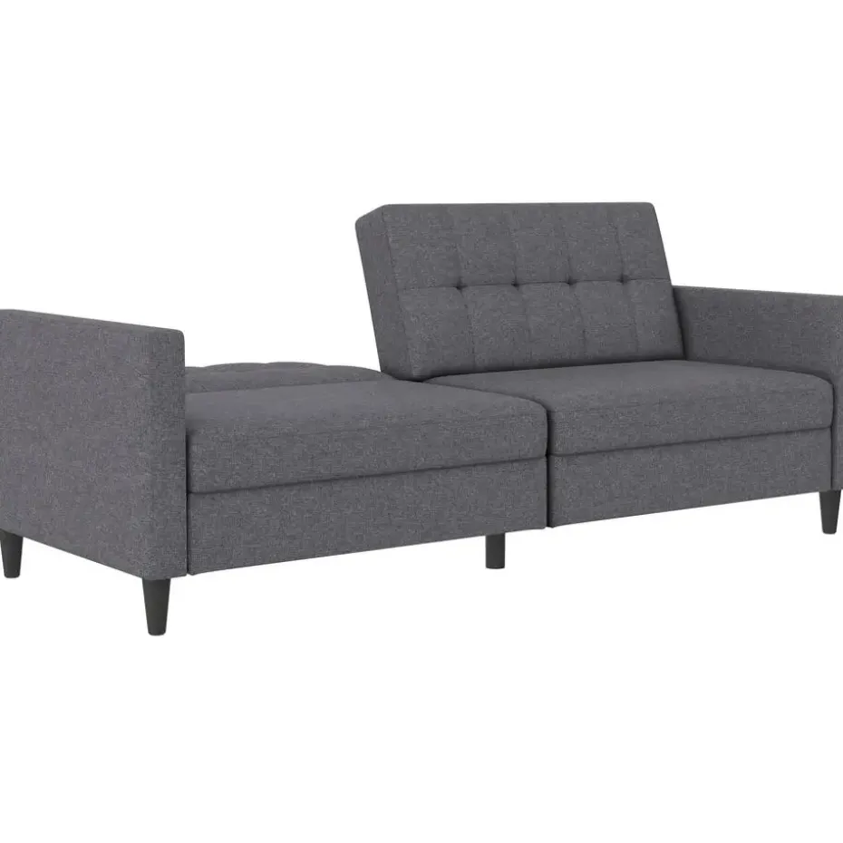 Hartford - 3-zits slaapbank in grijs stof