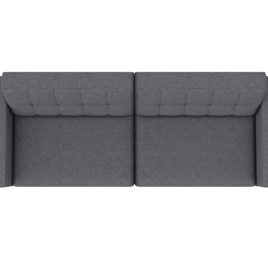 Hartford - 3-zits slaapbank in grijs stof