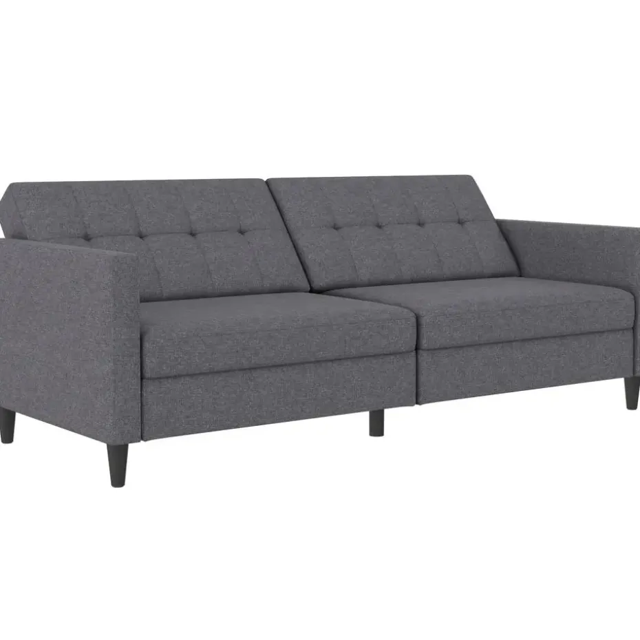 Hartford - 3-zits slaapbank in grijs stof