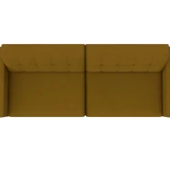 Hartford - 3-zits slaapbank in curry stof