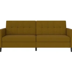 Hartford - 3-zits slaapbank in curry stof