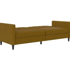 Hartford - 3-zits slaapbank in curry stof