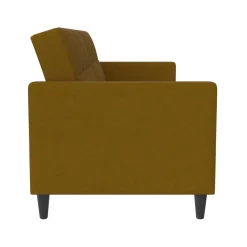 Hartford - 3-zits slaapbank in curry stof