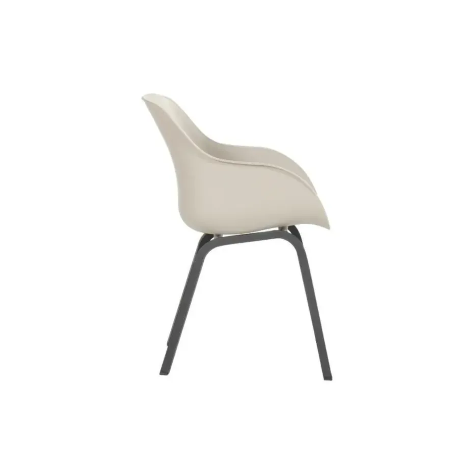 Hartman Le Soleil Element dining armstoel - Soft Taupe/Black - 4 st.