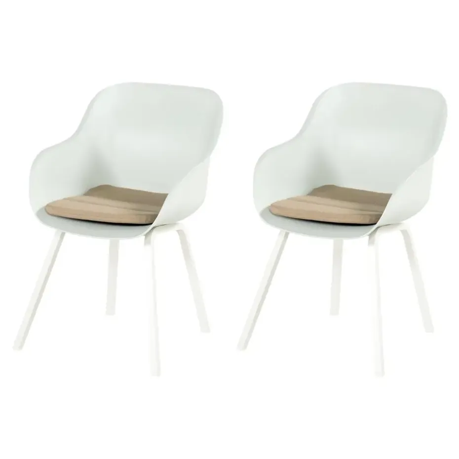 Hartman Le Soleil Element dining armstoel - Cotton white - 2 st.