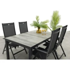 Hartman Napoli/Comino verstelbare tuinset (5-delig) - 163x105 cm