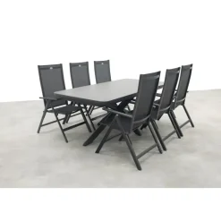 Hartman Napoli/Montreal verstelbare tuinset (7-delig) - 200-260x100 cm
