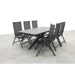 Hartman Napoli/Montreal verstelbare tuinset (7-delig) - 200-260x100 cm