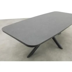 Hartman Napoli/Soreno deens ovale verstelbare tuinset 240x110 cm. - Licht grijs