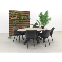 Hartman Sophie Element - Xerix/GI Edison 220 tafel - ovale tuinset