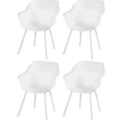 Hartman Sophie Element dining armstoel- wit - 4 st.