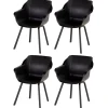 Hartman Sophie Element dining armstoel- Carbon black - 4 st.