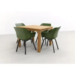 Hartman Sophie tuinstoel Moss groen/Rome brown 100 cm. - 5-delig