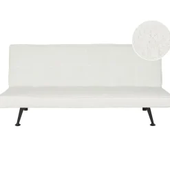 HASLE - Slaapbank 3-zits - Wit - Bouclé
