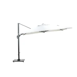 Hawaii Big Pole telescoop parasol - 350x350cm -carbon black-royal zand