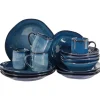 HAWTHORN - Serviesset van 16 - Blauw - Steengoed