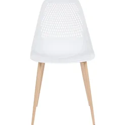 HAZELTON - Set van 4 stoelen - Wit - Synthetisch materiaal