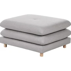 HEDEN - Ottomaan - Grijs - Polyester