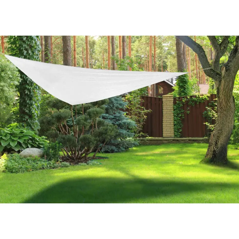 Hesperide Schaduwdoek Curacao - driehoekig - wit - 2 x 2 m