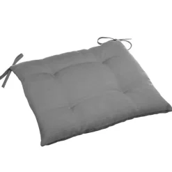 Hesperide Stoelkussens - binnen/ buiten stoelen - grijs - 40x4 cm