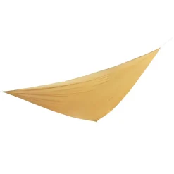 HI schaduwdoek/zonnescherm driehoek - waterdicht - geel - 5 x 5 x 5 m
