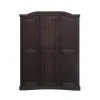 Hioshop Bruine 3-deurs kledingkast Rico