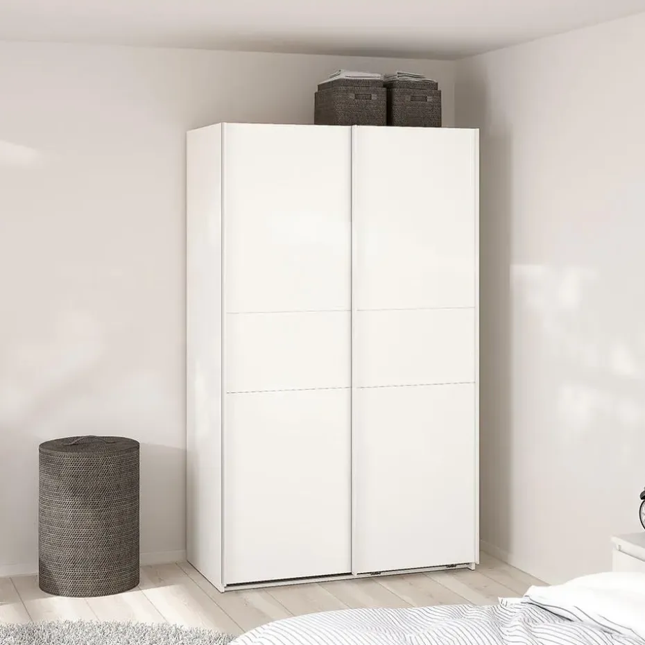 Hioshop Como schuifdeurkast 2 deuren 120x200cm wit