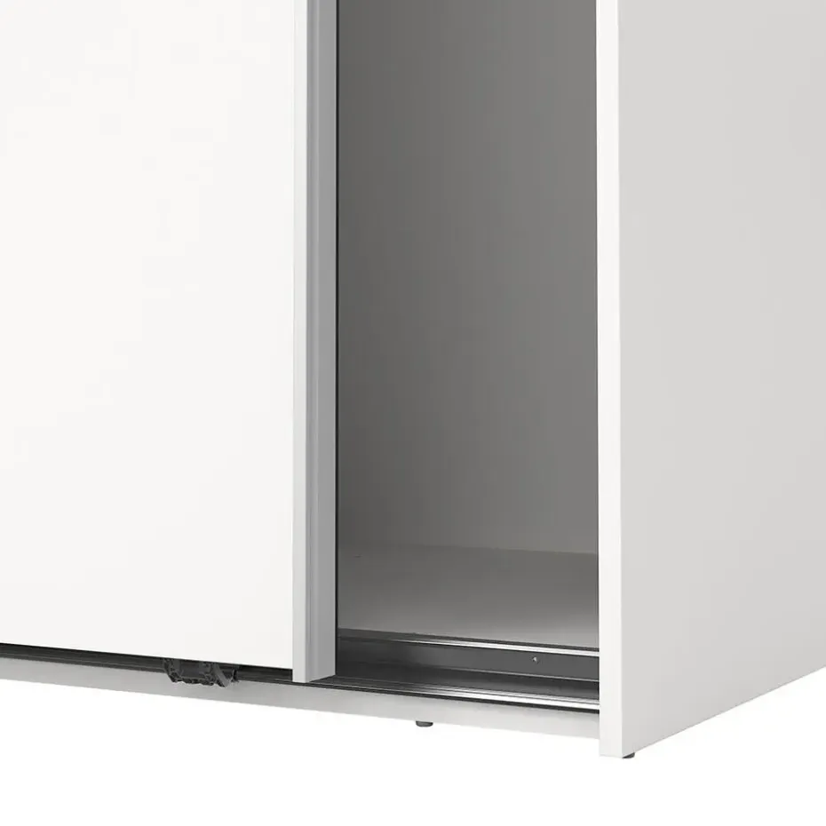 Hioshop Como schuifdeurkast 2 deuren 120x200cm wit