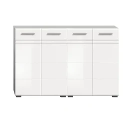 Hioshop Copa badkamer C7 wit hoogglans- lichtgrijs