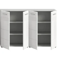 Hioshop Copa badkamer C7 wit hoogglans- lichtgrijs