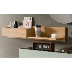 Hioshop Drive wandkast wandplank 1 plank eiken decor