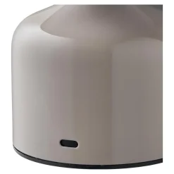 Hioshop Elida bureaulamp oplaadbaar grijs