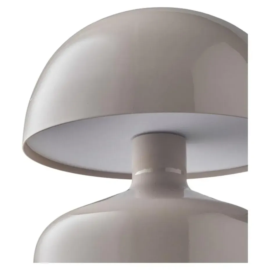 Hioshop Elida bureaulamp oplaadbaar grijs