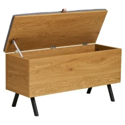 Hioshop Elna bank met opbergruimte eikendecor