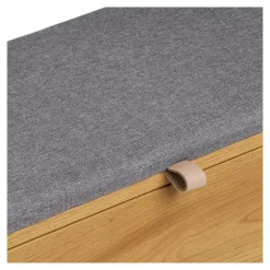Hioshop Elna bank met opbergruimte eikendecor