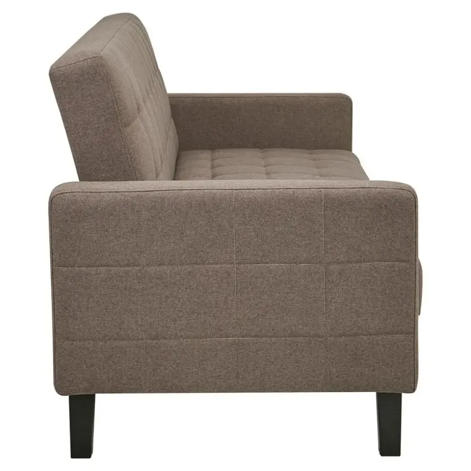 Hioshop Elva slaapbank met opbergruimte bruin