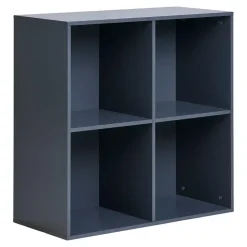 Hioshop Horne Wandplank 69x30x69cm donkergrijs