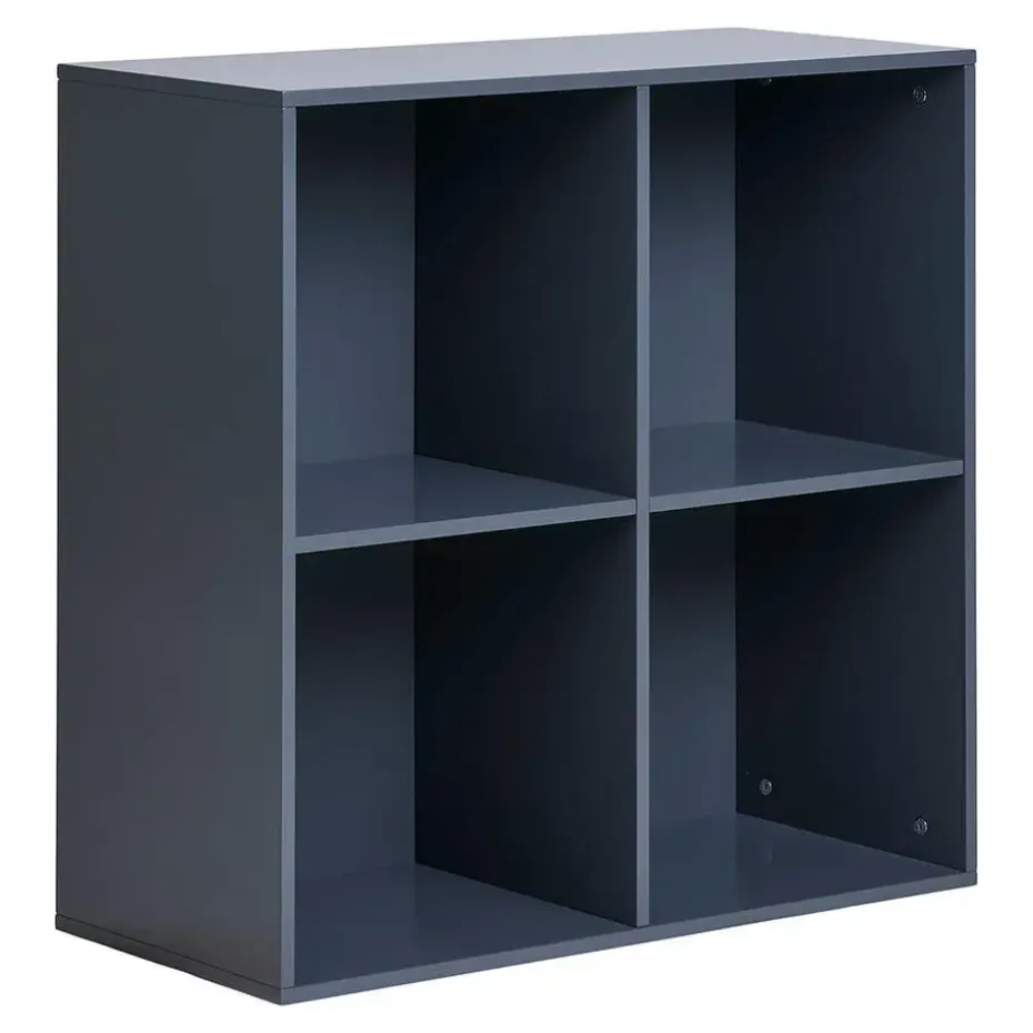 Hioshop Horne Wandplank 69x30x69cm donkergrijs