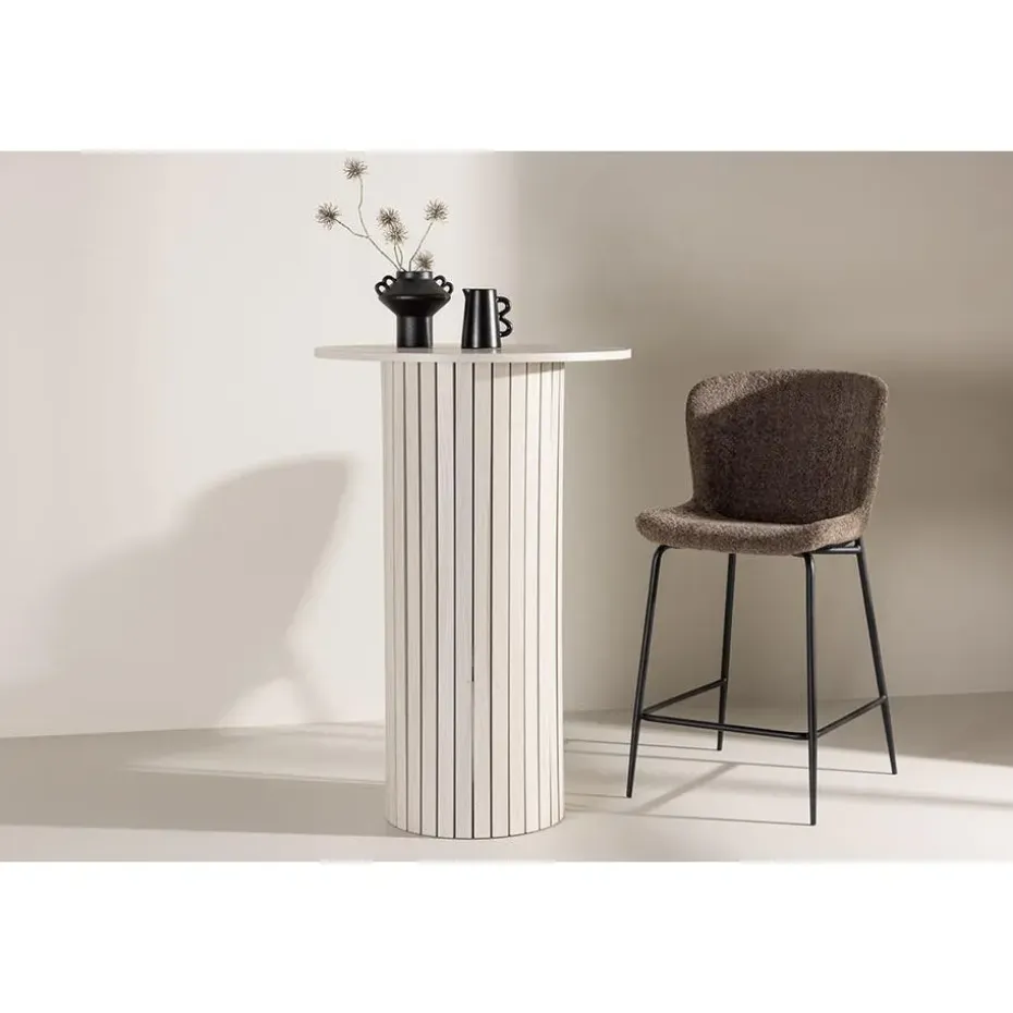 Hioshop Härön bartafel Ø70 cm whitewash