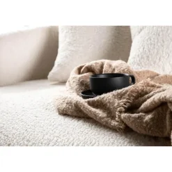 Hioshop Kelso bank Ø116cm 2 persoons teddy wit